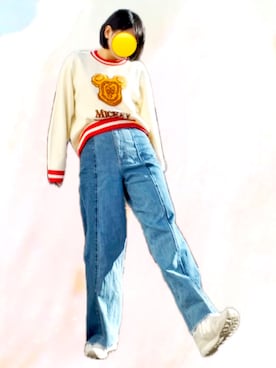 「Rodeo Crowns（ロデオクラウンズ）のアイテム」を使った、キイロさん（レディース・163cm）の冬コーディネート