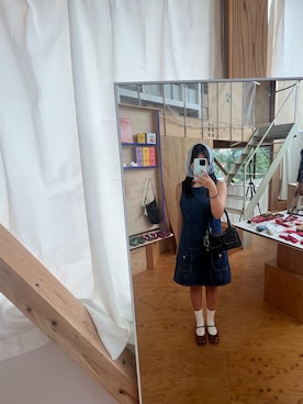 「アイテム（マフラー）」を使った、さかなのあゆさん（レディース・153cm）の秋コーディネート