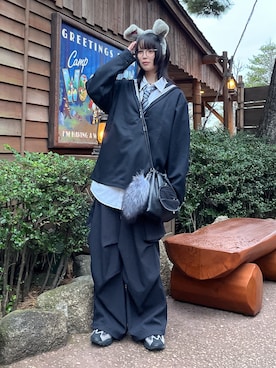 「THROW by SLY（スローバイスライ）のアイテム（パンツ）」を使った、113181103さん（レディース・165cm）の春コーディネート