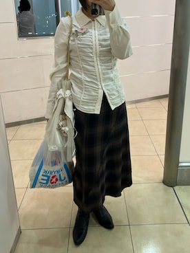「ZARA（ザラ）のアイテム（スカート）」を使った、113181103さん（レディース・165cm）の春コーディネート