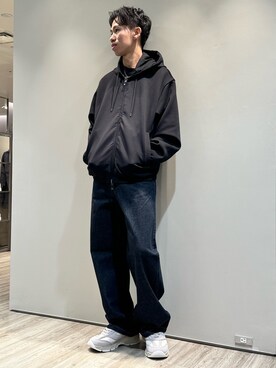 「リバーシブル」｜「アイテム（パーカー）」を使った、YAMAさん（メンズ・174cm）の秋コーディネート