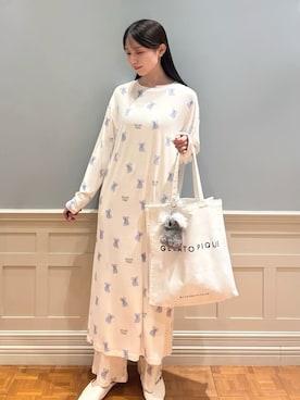 「アイテム（ルームウェア）」を使った、gelato piqueさん（レディース・161cm）の夏コーディネート
