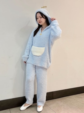 「アイテム（ルームウェア/パジャマ）」を使った、gelato piqueさん（レディース・158cm）の冬コーディネート