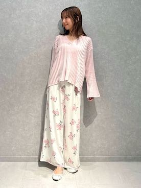 「アイテム（ルームウェア）」を使った、gelato piqueさん（レディース・156cm）の夏コーディネート