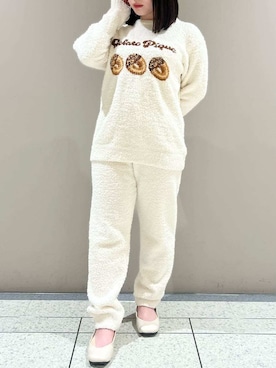 「アイテム（ルームウェア/パジャマ）」を使った、gelato piqueさん（レディース・153cm）の冬コーディネート