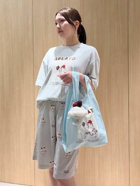 「エコバッグ」｜gelato piqueさん（レディース・158cm）の夏コーディネート