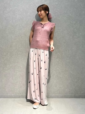 「アイテム（ルームウェア）」を使った、gelato piqueさん（レディース・156cm）の夏コーディネート