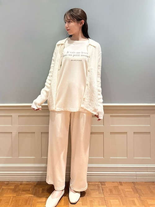 調温スムーズィーランダムリブカーディガン（ルームウェア/パジャマ