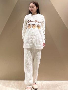 「アイテム（ルームウェア/パジャマ）」を使った、gelato piqueさん（レディース・150cm）の冬コーディネート