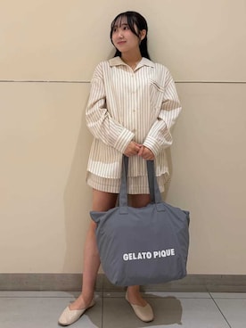 gelato pique（ジェラートピケ）の「ネルギンガムチェックロングパンツ