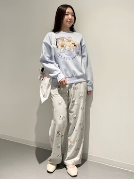 「アイテム（財布/小物）」を使った、gelato piqueさん（レディース・162cm）の秋コーディネート