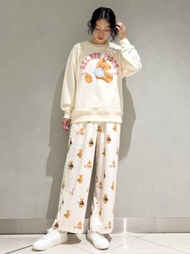 「アイテム（ルームウェア）」を使った、gelato piqueさん（レディース・168cm）の夏コーディネート