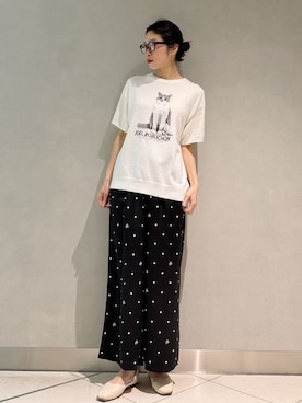 「アイテム（ルームウェア）」を使った、gelato piqueさん（レディース・168cm）の春コーディネート