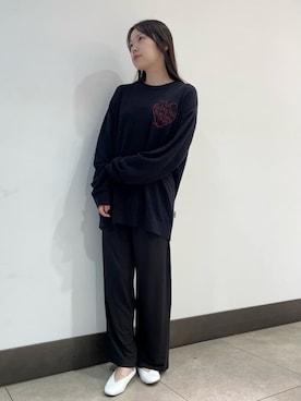 「アイテム（ルームウェア）」を使った、gelato piqueさん（レディース・158cm）の秋コーディネート