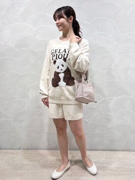 「アイテム（ルームウェア）」を使った、gelato piqueさん（レディース・154cm）のコーディネート