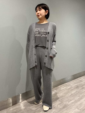 「アイテム（ルームウェア）」を使った、gelato piqueさん（レディース・153cm）の秋コーディネート