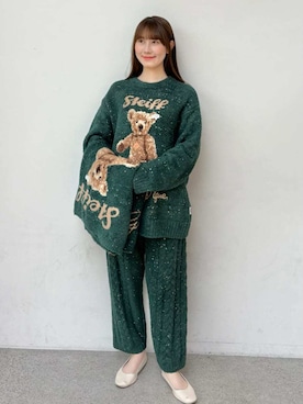 「アイテム（ブランケット）」を使った、gelato piqueさん（レディース・165cm）の冬コーディネート