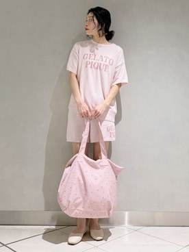 「アイテム（ルームウェア）」を使った、gelato piqueさん（レディース・168cm）の春コーディネート