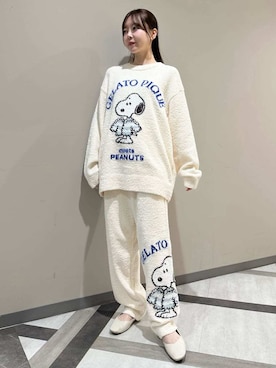 「アイテム（ルームウェア）」を使った、gelato piqueさん（レディース・158cm）の秋コーディネート