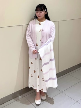 「アイテム（ブランケット）」を使った、gelato piqueさん（レディース・155cm）の春コーディネート