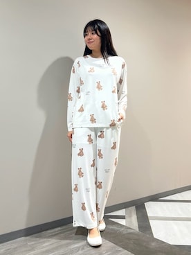 「アイテム（ルームウェア/パジャマ）」を使った、gelato piqueさん（レディース・165cm）の秋コーディネート