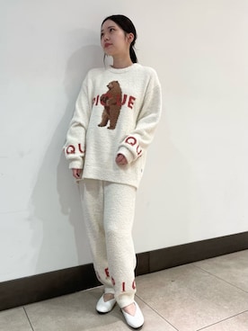 「アイテム（ルームウェア）」を使った、gelato piqueさん（レディース・158cm）の秋コーディネート