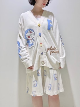 「アイテム（ルームウェア）」を使った、gelato piqueさん（レディース・155cm）の夏コーディネート