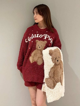 「アイテム（ブランケット）」を使った、gelato piqueさん（レディース・157cm）の秋コーディネート