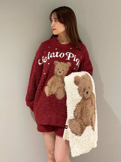 HOLIDAY】ジェラートスノーベアジャガードブランケット（ブランケット