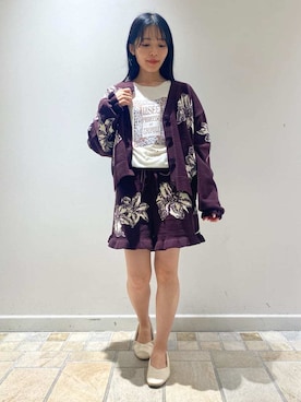 「アイテム（ルームウェア）」を使った、gelato piqueさん（レディース・146cm）の秋コーディネート