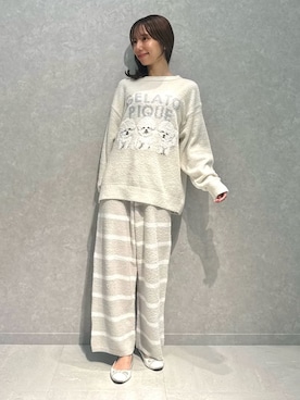 「アイテム（ルームウェア）」を使った、gelato piqueさん（レディース・156cm）の秋コーディネート
