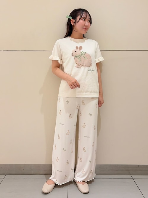 gelato pique（ジェラートピケ） ルームウェア 部屋着 リボンヘアピン