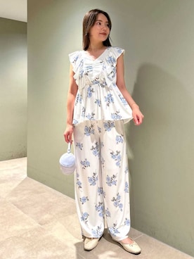 「アイテム（ルームウェア）」を使った、gelato piqueさん（レディース・157cm）の夏コーディネート