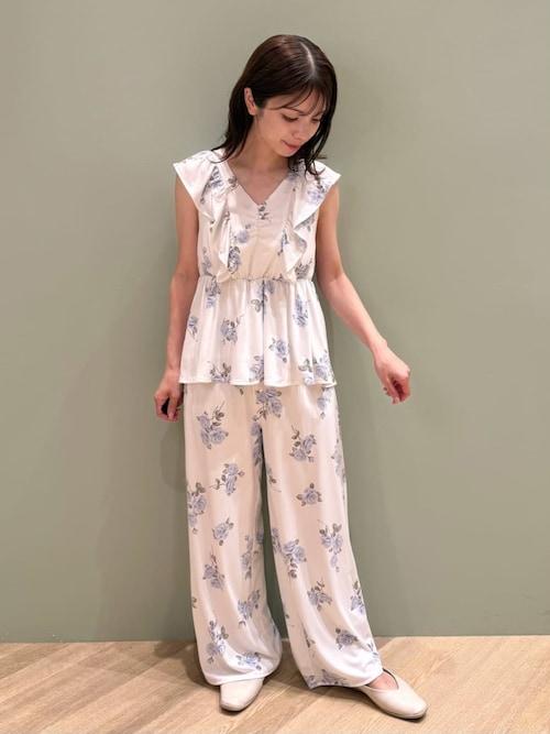 セール】中花柄カップインプルオーバー（ルームウェア/パジャマ