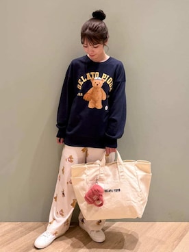 「アイテム（ポーチ）」を使った、gelato piqueさん（レディース・156cm）の夏コーディネート