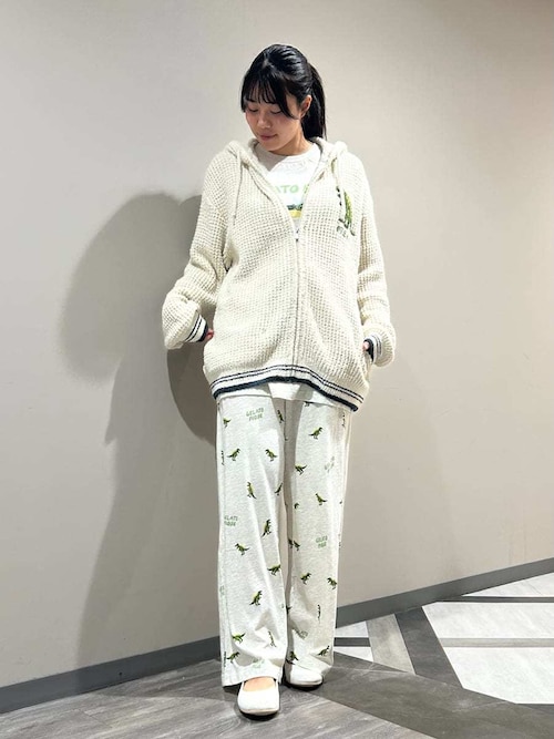 セール】【HOMME】ワッフルダイナソーパーカ（ルームウェア/パジャマ