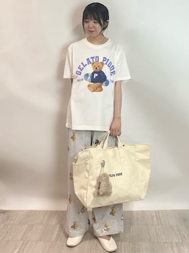 「アイテム（ルームウェア）」を使った、gelato piqueさん（レディース・158cm）の夏コーディネート