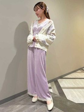 「アイテム（バレッタ/ヘアクリップ）」を使った、gelato piqueさん（レディース・158cm）の秋コーディネート