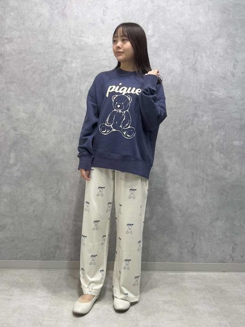 UNISEX】裏毛ワンポイントプルオーバー（ルームウェア/パジャマ