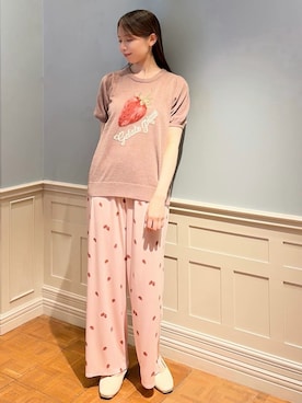 「アイテム（ルームウェア/パジャマ）」を使った、gelato piqueさん（レディース・161cm）の夏コーディネート