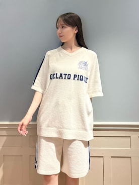 「アイテム（ルームウェア/パジャマ）」を使った、gelato piqueさん（レディース・161cm）の夏コーディネート