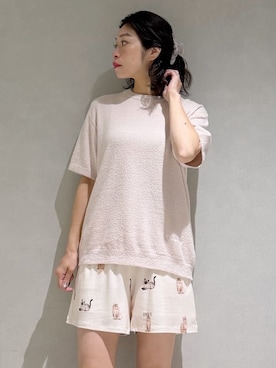 「アイテム（ルームウェア/パジャマ）」を使った、gelato piqueさん（レディース・168cm）の夏コーディネート