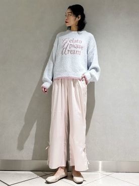 「アイテム（ルームウェア/パジャマ）」を使った、gelato piqueさん（レディース・168cm）の秋コーディネート