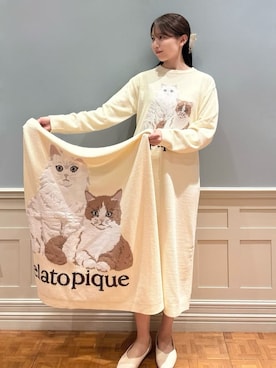 「アイテム（ブランケット）」を使った、gelato piqueさん（レディース・161cm）の冬コーディネート