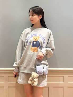 「アイテム（ルームウェア）」を使った、gelato piqueさん（レディース・161cm）の夏コーディネート