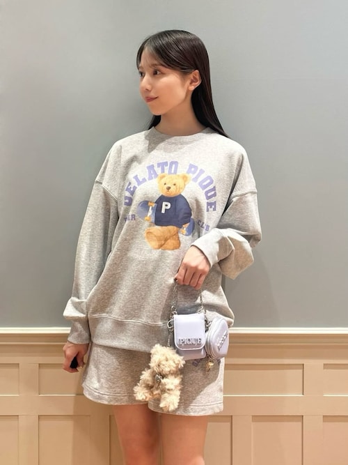 ONLINE限定】スポーティーベア裏毛プルオーバー＆裏毛ショートパンツ