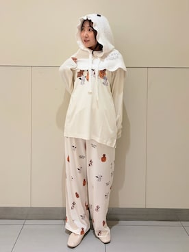 「アイテム（その他ルームウェア）」を使った、gelato piqueさん（レディース・158cm）の秋コーディネート