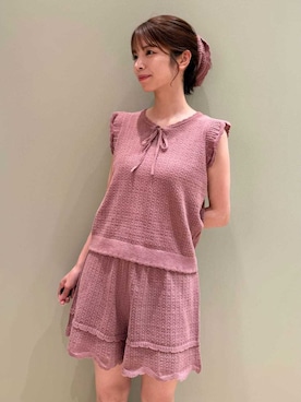 「アイテム（ルームウェア）」を使った、gelato piqueさん（レディース・156cm）の夏コーディネート