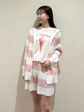 「アイテム（ルームウェア）」を使った、gelato piqueさん（レディース・158cm）の春コーディネート
