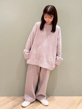 「アイテム（ルームウェア）」を使った、gelato piqueさん（レディース・156cm）の冬コーディネート